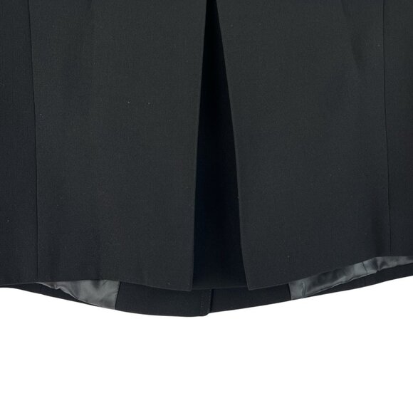 Tahari Women's Lined Black Blazer Jacket Sz 4 Bell Sleeve Two Buttons Polyester - Picture 6 of 12